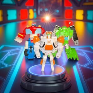 Playskool Hero Transformers Griffin Rock Boulder Blades Optimus Prime Figures